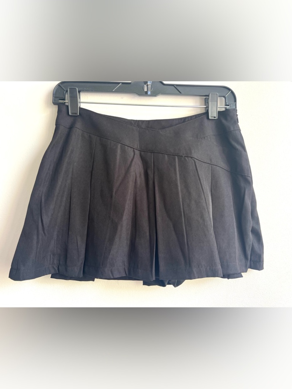 Golf Pickleball Tennis Black Pleated Petite Skort